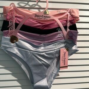 Juicy Couture Women's Bikini No Line Panties Set of five.
